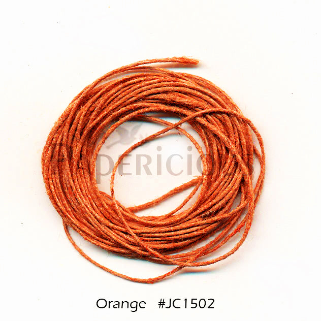 PAPERICIOUS - Orange Jute Cord - 1.2mm thick of 5 yards