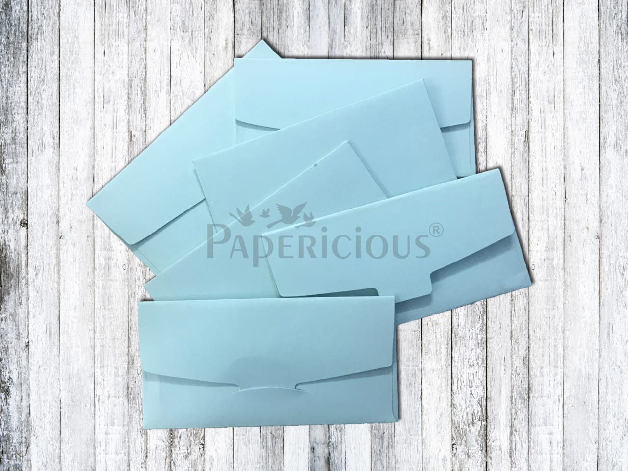 Papericious - Baby Blue - Cash Envelope 6 Pcs