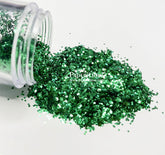 PAPERICIOUS - Emerald Green - Chunky Glitters- 13 gm
