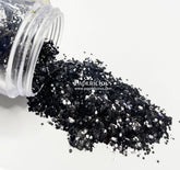 PAPERICIOUS - Intense Black - Chunky Glitters- 13 gm