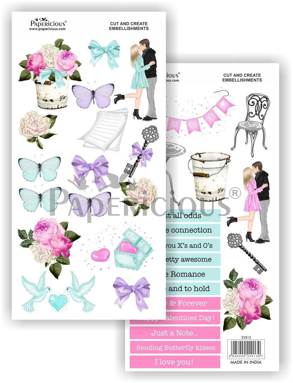 Papericious - Me Before You -  Cut & Create Embellishments 6x12inch