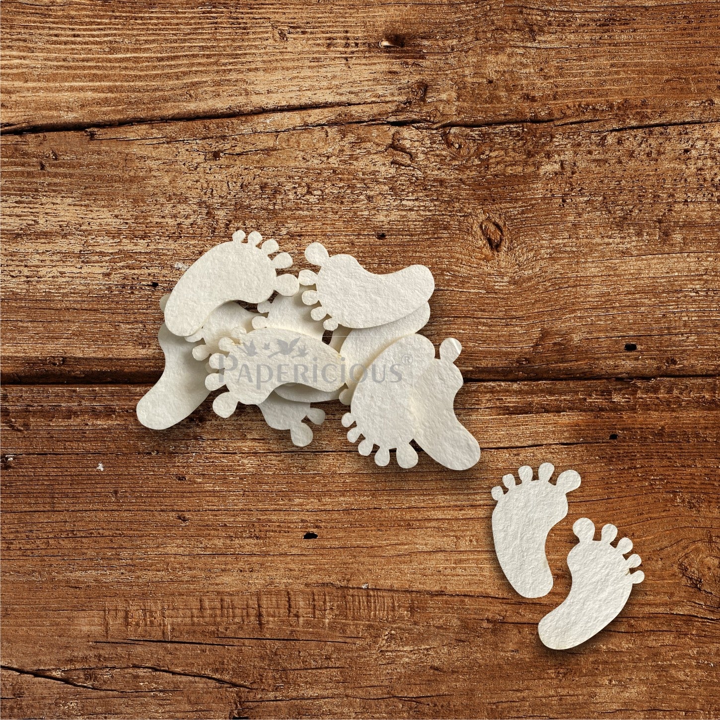 PAPERICIOUS - Mini Embellishments - Baby Footprints