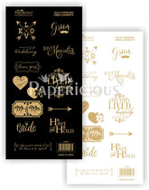 Papericious - Our Wedding - Die-Cut Embellishment- Motif Sheet