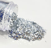 PAPERICIOUS - Sparkling Silver - Chunky Glitters- 13 gm