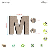 PAPERICIOUS 1.5 inch MDF Capital Letter Alphabet - M
