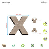 PAPERICIOUS 1.5 inch MDF Capital Letter Alphabet - X