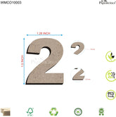 PAPERICIOUS 1.5 inch MDF Numeral - 2