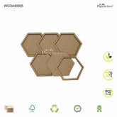 PAPERICIOUS 2-Layer Coasters - Hexagon 3.75 x3.75 inch