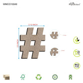 PAPERICIOUS 2.5 inch MDF Numeral - #