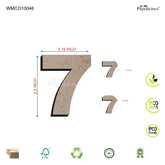 PAPERICIOUS 2.5 inch MDF Numeral - 7