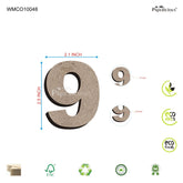 PAPERICIOUS 2.5 inch MDF Numeral - 9