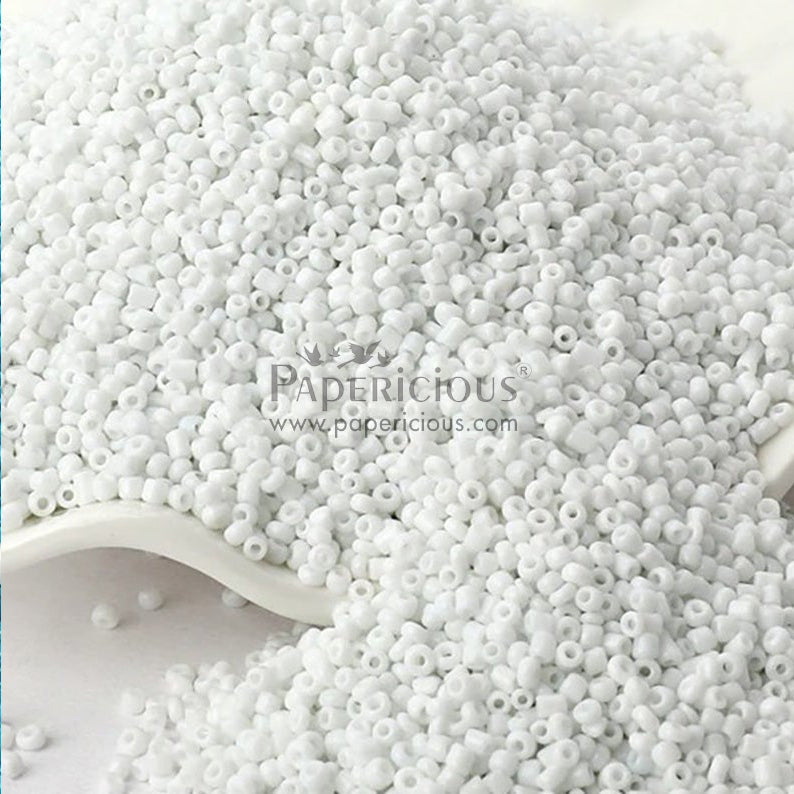 Papericious - Shaker Beads  - White