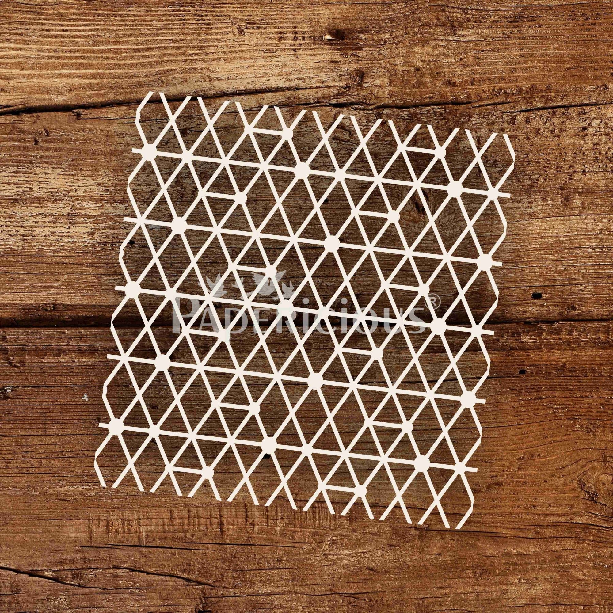Diamond Mess- 6x6 Inch Laser Cut Pattern Chippis
