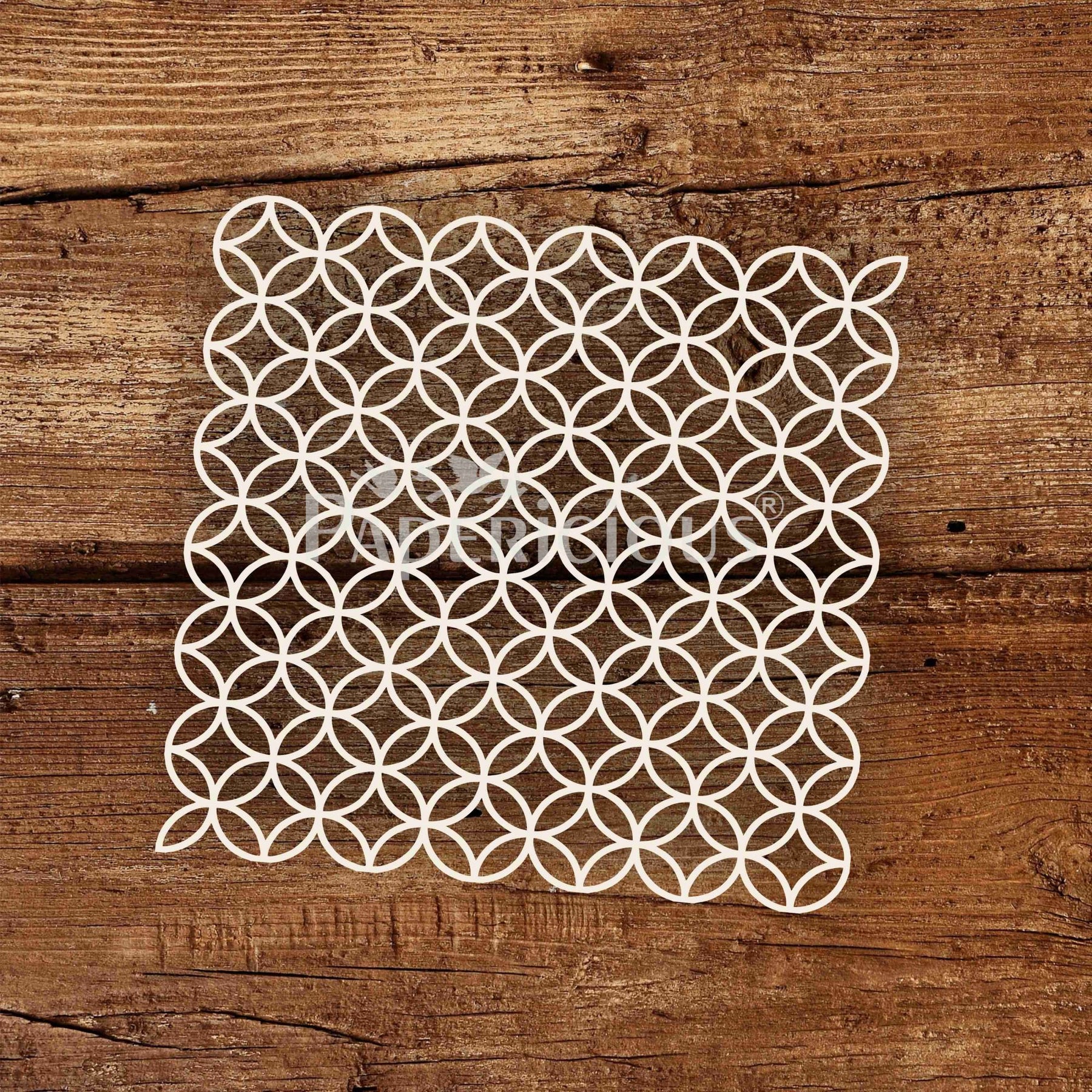 Abstract Circle Dither - 6x6 Inch Laser Cut Pattern Chippis