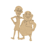 PAPERICIOUS 4mm thick Pre Marked MDF Base Motu Patlu
