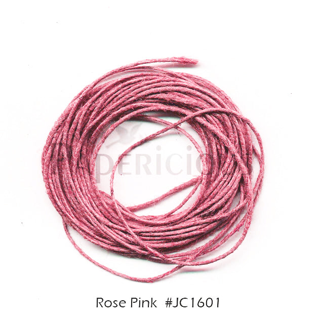 PAPERICIOUS - Rose Pink Jute Cord - 1.2mm thick of 5 yards