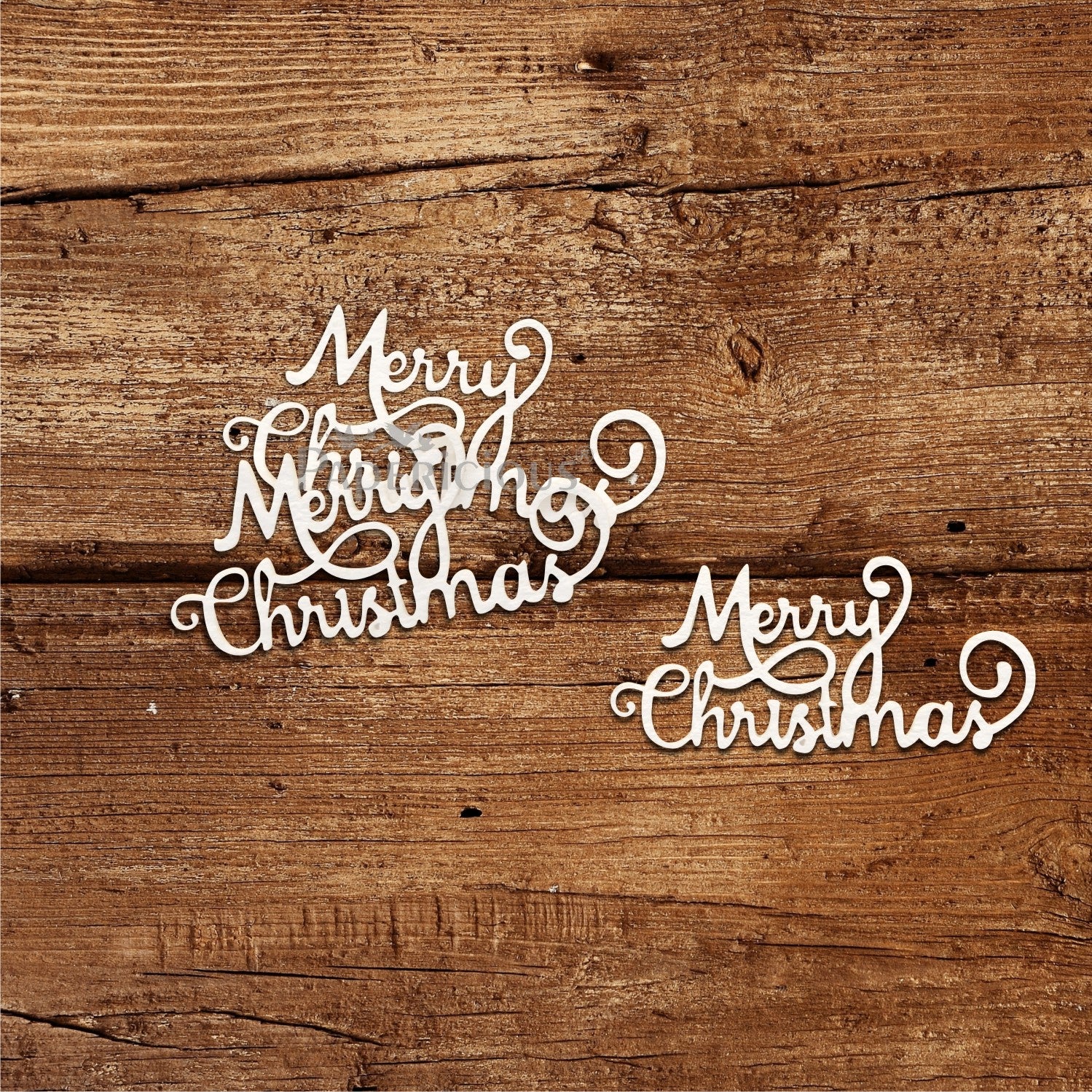 PAPERICIOUS - Mini Embellishments - Christmas / Xmas Merry Xmas