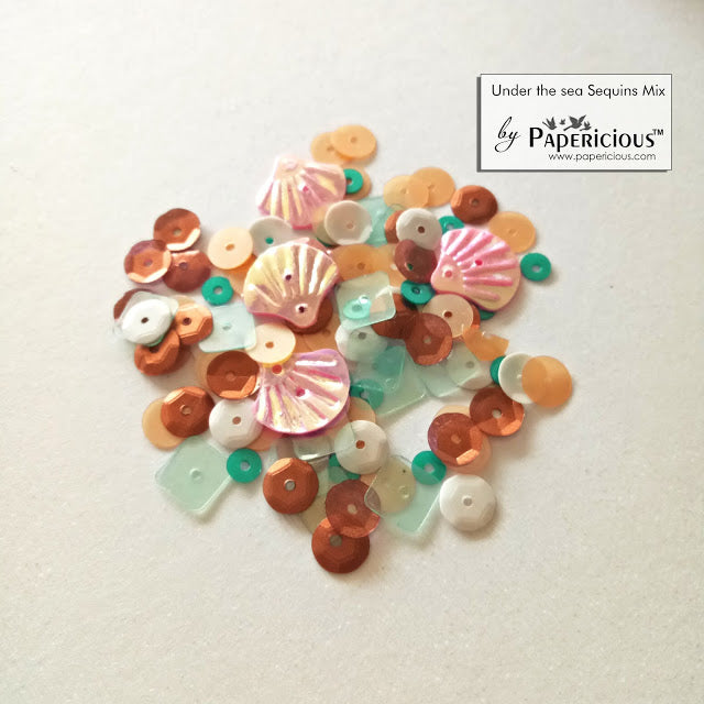 Papericious - Shaker Sequins Mix  - Under the Sea