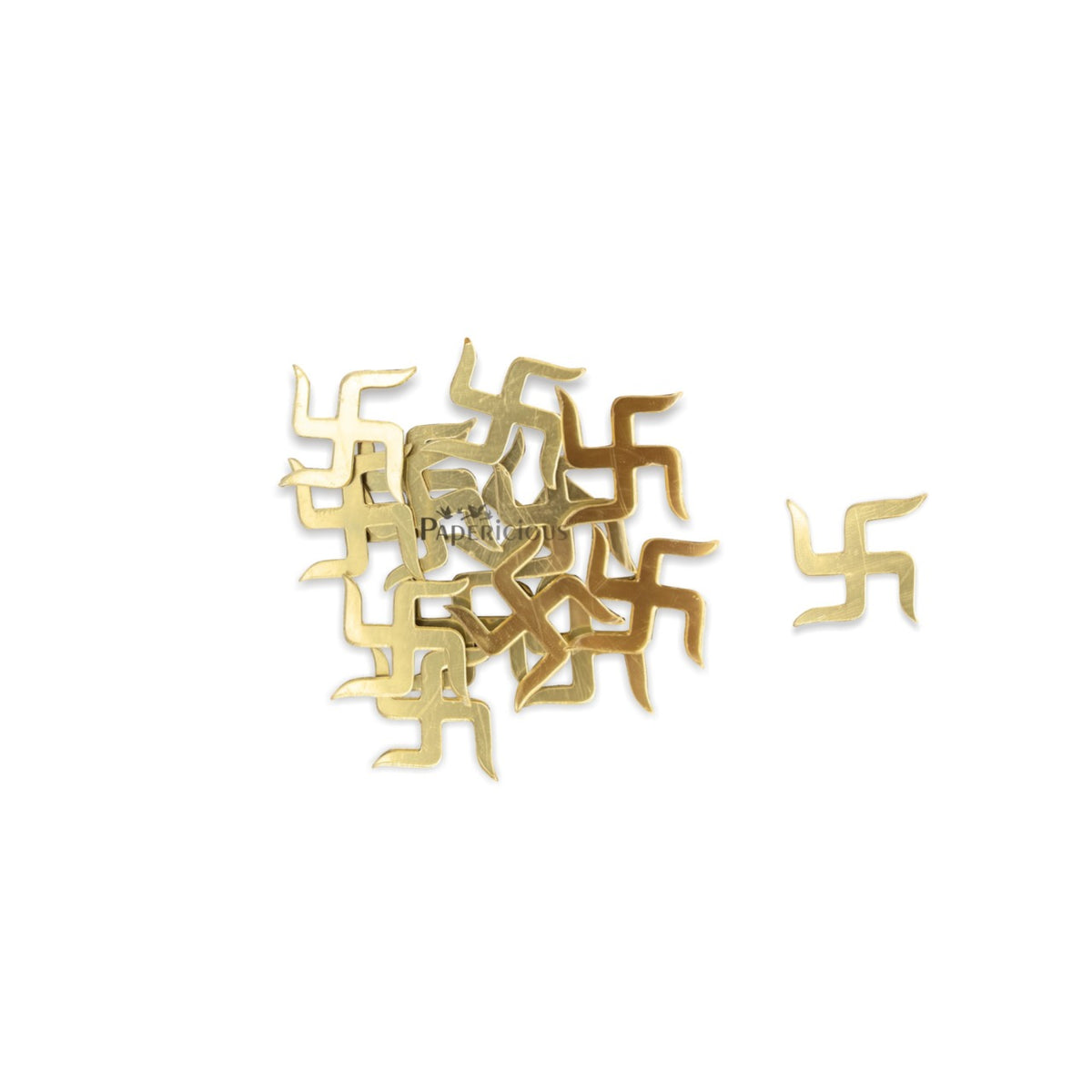 Swastik Cut Out in Gold Acrylic x 15pcs