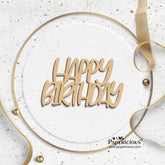 PAPERICIOUS MDF Cutout - Happy Birthday - Style 10102
