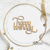 PAPERICIOUS MDF Cutout - Happy Birthday - 6 Nos - Style 10105