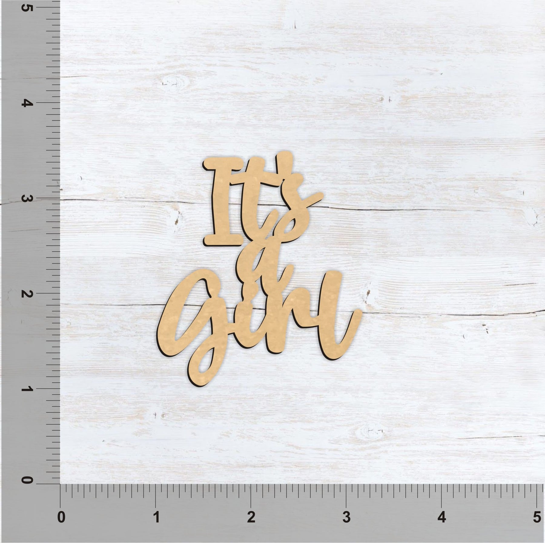 PAPERICIOUS MDF Cutout - ItÂ’s a Girl - 6 Nos - Style 10115