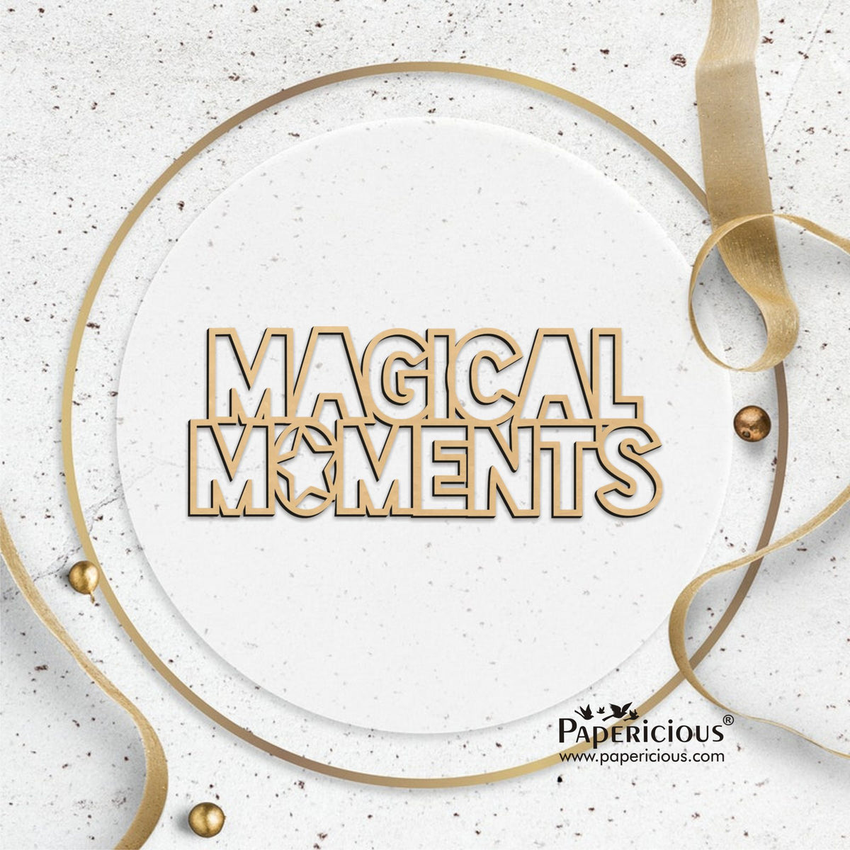 PAPERICIOUS MDF Cutout - Magical Moments - 6 Nos - Style 10129
