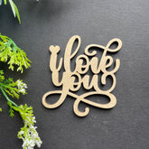 PAPERICIOUS MDF Cutout -I love you - Style 10131