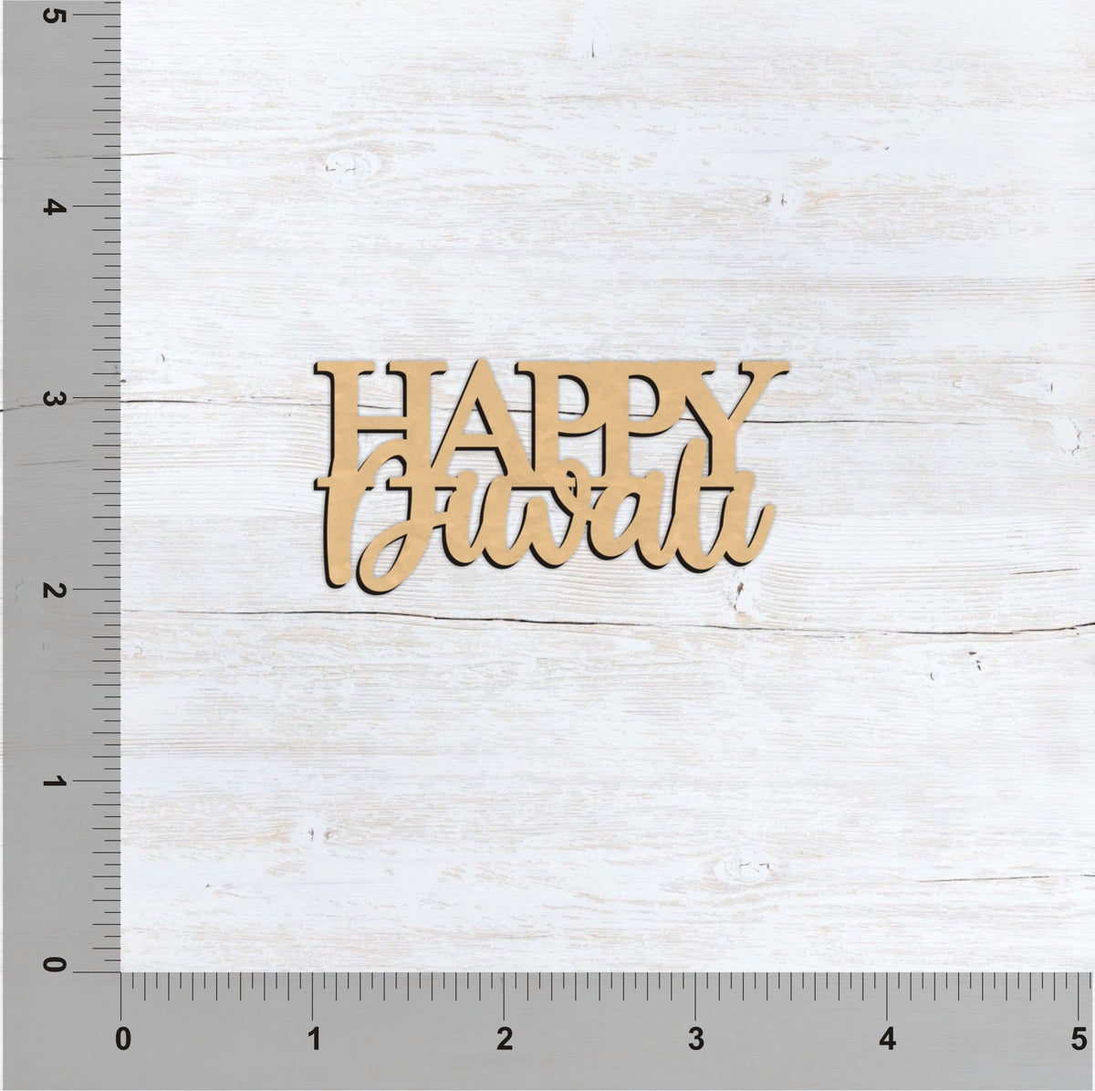 PAPERICIOUS MDF Cutout - Happy Diwali - 4 Nos - Style 10173