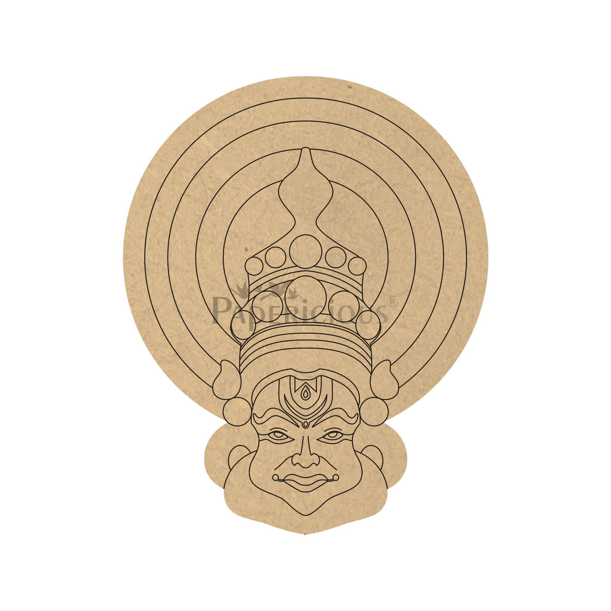 PAPERICIOUS 4mm thick Pre Marked MDF Base Kathakali
