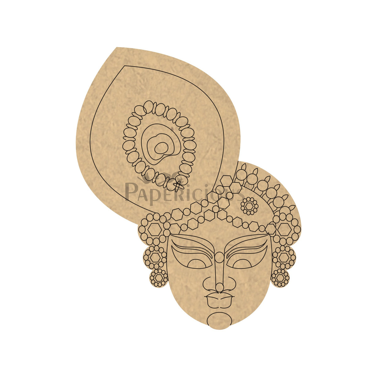 PAPERICIOUS 4mm thick Pre Marked MDF Base Shrinathji