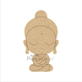 PAPERICIOUS 4mm thick Pre Marked MDF Base Buddha - The Posture of Vairocana