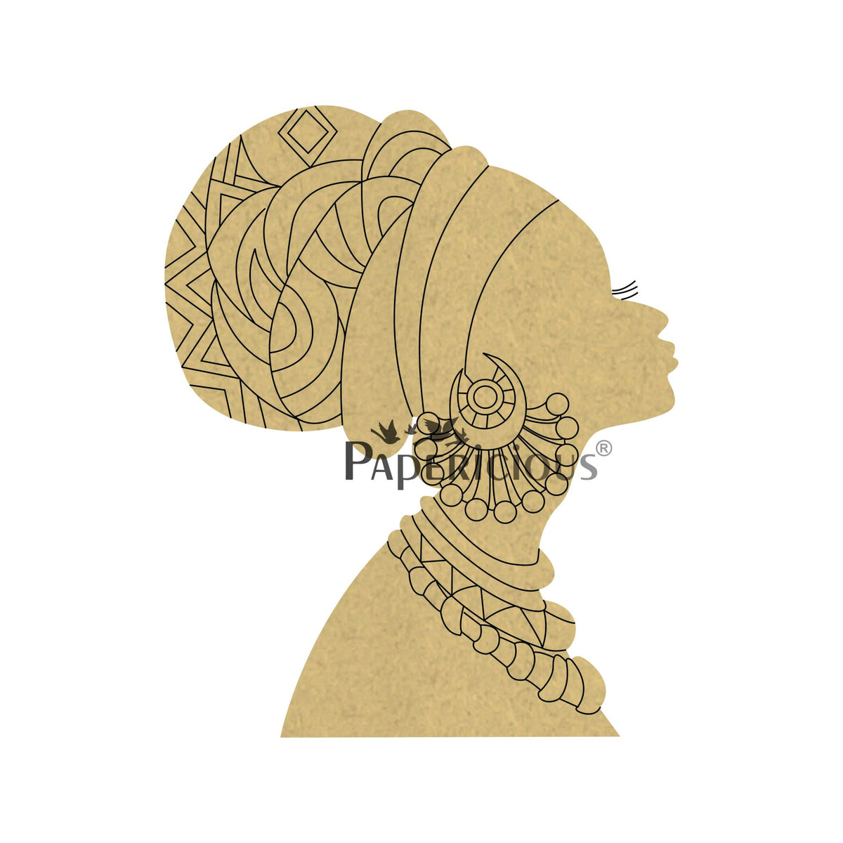 PAPERICIOUS 4mm thick Pre Marked MDF Beauty Queen