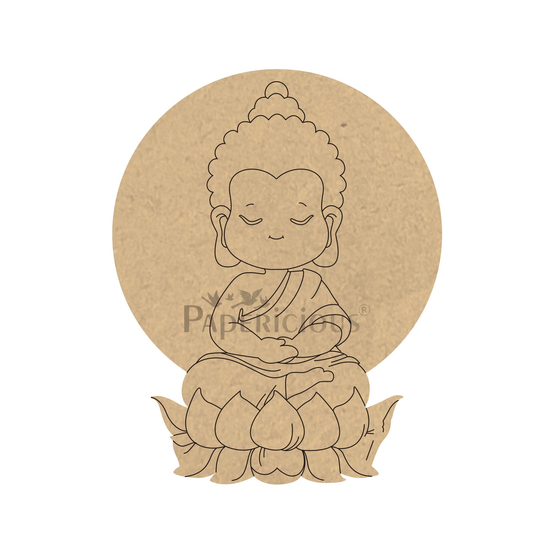 Little buddha cartoon character meditation outline vector illustration  Stock Vector Image & Art - Alamy