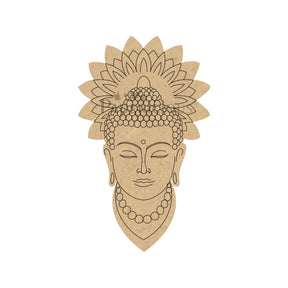 PAPERICIOUS 4mm thick Pre Marked MDF Buddha Face