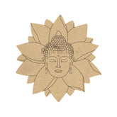 PAPERICIOUS 4mm thick Pre Marked MDF Lotus Buddha