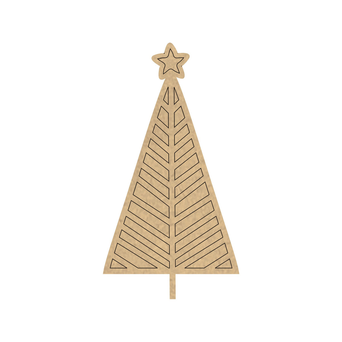 PAPERICIOUS 4mm thick Pre Marked MDF Christmas Xmas Tree