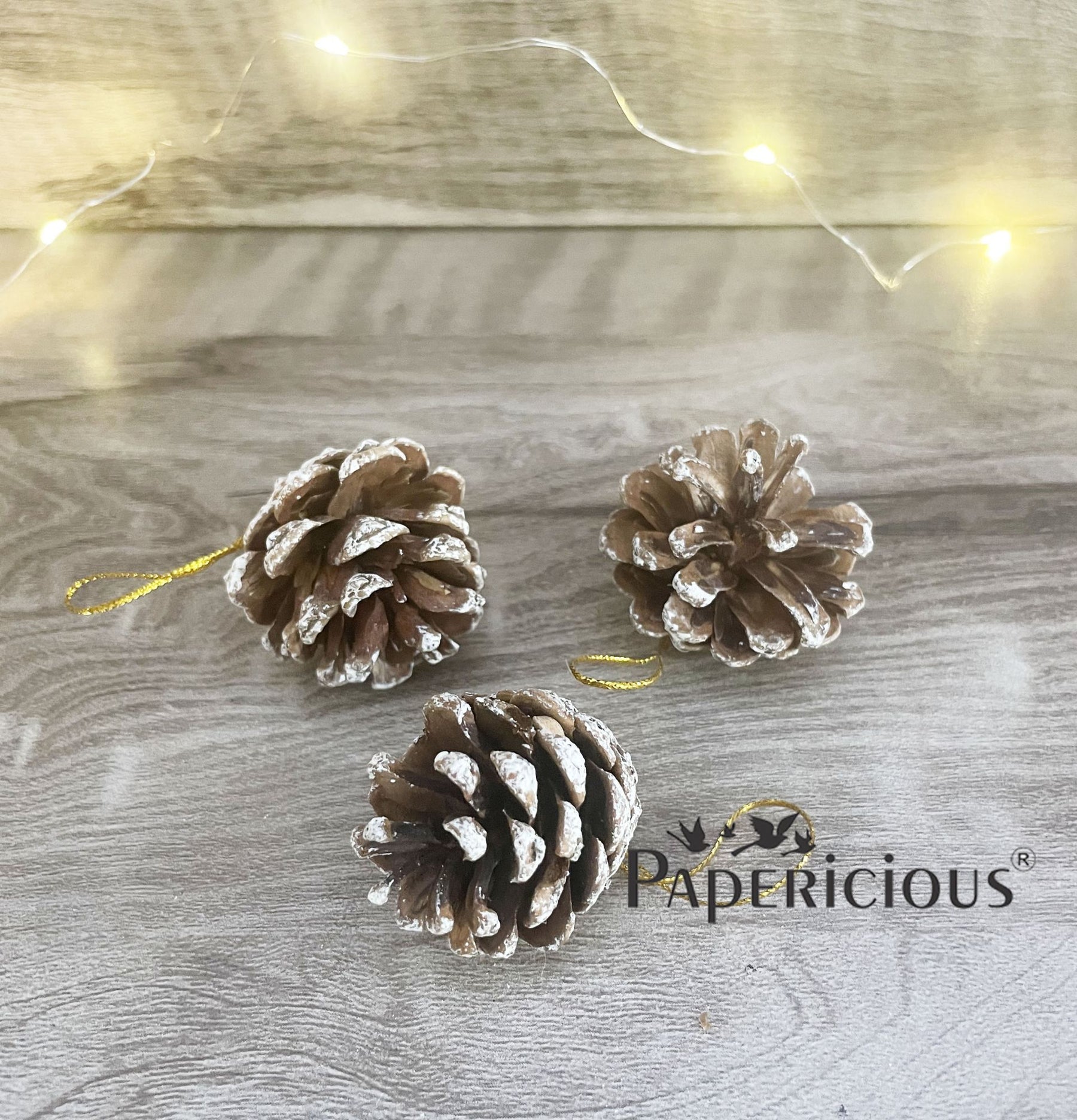 PAPERICIOUS Christmas Snowy Pine Cones
